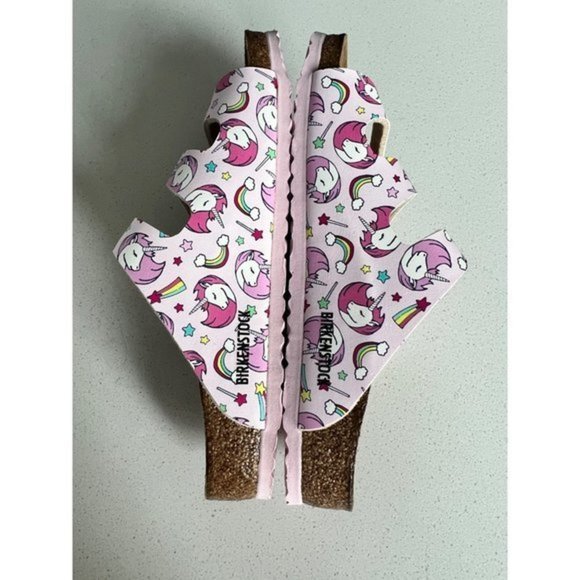 NEW BIRKENSTOCK Florida Kids Birko-Flor FLOWER SLIDE SANDALS SIZE 33 - Picture 4 of 8